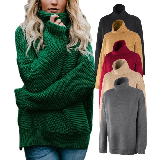 2022 Custom OEM & ODM Womens Sweaters Long Sleeve Oversized knitwear women clothes Knitted pullover sweater women