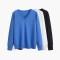 Womens Single Color Knitted Pullover Oversized Womens Sweater Popular Young Ladies Long Sleeve Knitted Pullover Tops