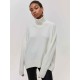 Sweater Manufacturers Womens Sweaters Warm Turtle Neck Winter Knit Long Sleeve Turtleneck Top Custom Oversized Knitwear WomenPopular