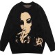 Wholesale Custom Knit Fashion Casual Men Couple Streetwear Knitted Sweater Y2K Womens Sweaters