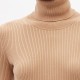 DiZNEW Custom Fall Knitted Cotton Long Sleeves Tops Pullover Turtleneck Womens Sweater