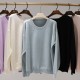 Womens knitted gray cashmere clothes customized large size cashmere sweater