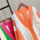 2023 Comfort Colorful Color Stripe Plus Size WomenS Sweaters Oversized Cardigan Coat Loose Knitted Cardigan Sweater For Ladies