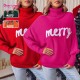 Dear-Lover Merry Letter Embroidered Turtleneck Pullover Ugly Christmas High Neck Women Knitted SweaterPopular