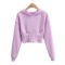 New products 2023 fall pure color Corset waist sweater Womens sweaters casual cotton knit sweater