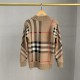 Maglia Maglione 2021 Oversize Classic Cardigan Sweater Ribbing V Neck Long Sleeve Checkered Plus Size WomenS SweatersPopular