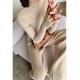 2022 Wholesale Knit Sweater 3 Pieces Sets Loose Cardigan Pullover Long Sleeves Tops Autumn Winter Long Pants Womens SweaterPopular