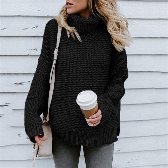 2022 Custom OEM & ODM Womens Sweaters Long Sleeve Oversized knitwear women clothes Knitted pullover sweater women