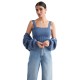 Custom Womens fashion knitwear knitted camisole Cropped Fitted Knit Top Womens Knitted Vest sweater