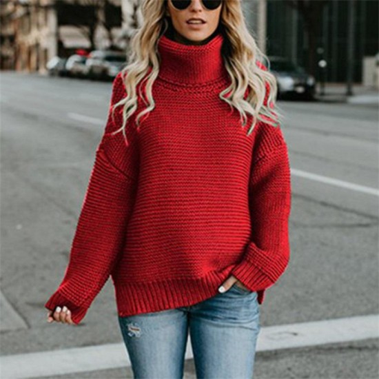 2022 Custom OEM & ODM Womens Sweaters Long Sleeve Oversized knitwear women clothes Knitted pullover sweater women