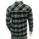 Winter Flannel Womens Fashionable Plaid Shacket Button Down Jacket Coat