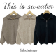 Loose Long Y2K Womens Sweaters Knit Pullover Half Zipper Up Big Neck Drop Shoulder Fall Warm Wear