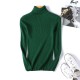 2022 New Design Fall Winter Christmas High Neck Knitted Vertical Stripe Womens Sweater